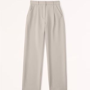 Abercrombie | Tailored Straight Pant | Light Taupe